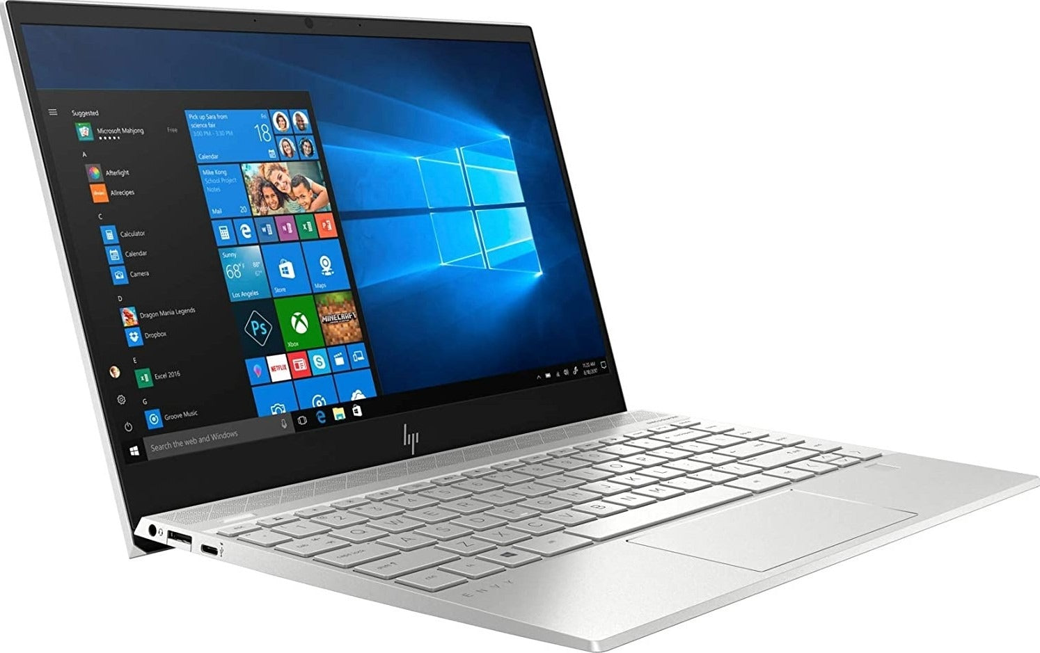 HP Envy Laptop CTO - FHD Touch - i7-1051U - 16GB RAM - MX350 - 512GB SSD - Natural Silver - 13t-ba000CTO