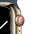 Apple Watch Series 7 Cellular - 45mm Gold with Abyss Blue Sport Band -MN9J3LL/A
