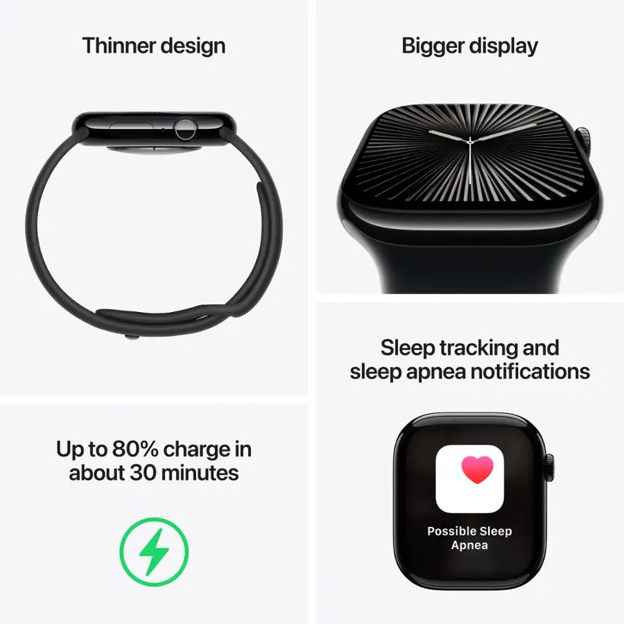 Apple - Watch Series 10 (GPS+Cellular) 42mm Titanium Case with Natural Milanese Loop - Natural - (20