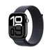 Apple Watch Series 10 (GPS+Cellular) 42mm Aluminum Case with Ink Sport Loop - Jet Black - (2024)
