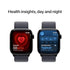 Apple Watch Series 10 (GPS+Cellular) 42mm Aluminum Case with Ink Sport Loop - Jet Black - (2024)