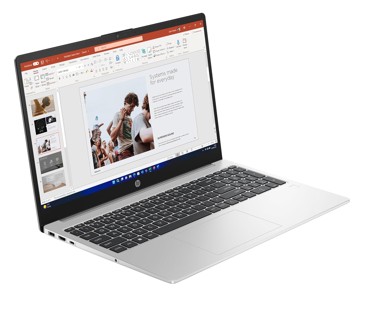HP Laptop - WXGA - Athlon 7 120U - 8GB RAM - 256GB SSD - Silver