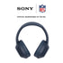 Sony WH1000XM4 Wireless Noise-Cancelling Over-the-Ear Headphones - Midnight Blue