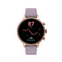 Fossil - Gen 6 Smartwatch 42mm Purple Silicone - Rose Gold - FTW6080V