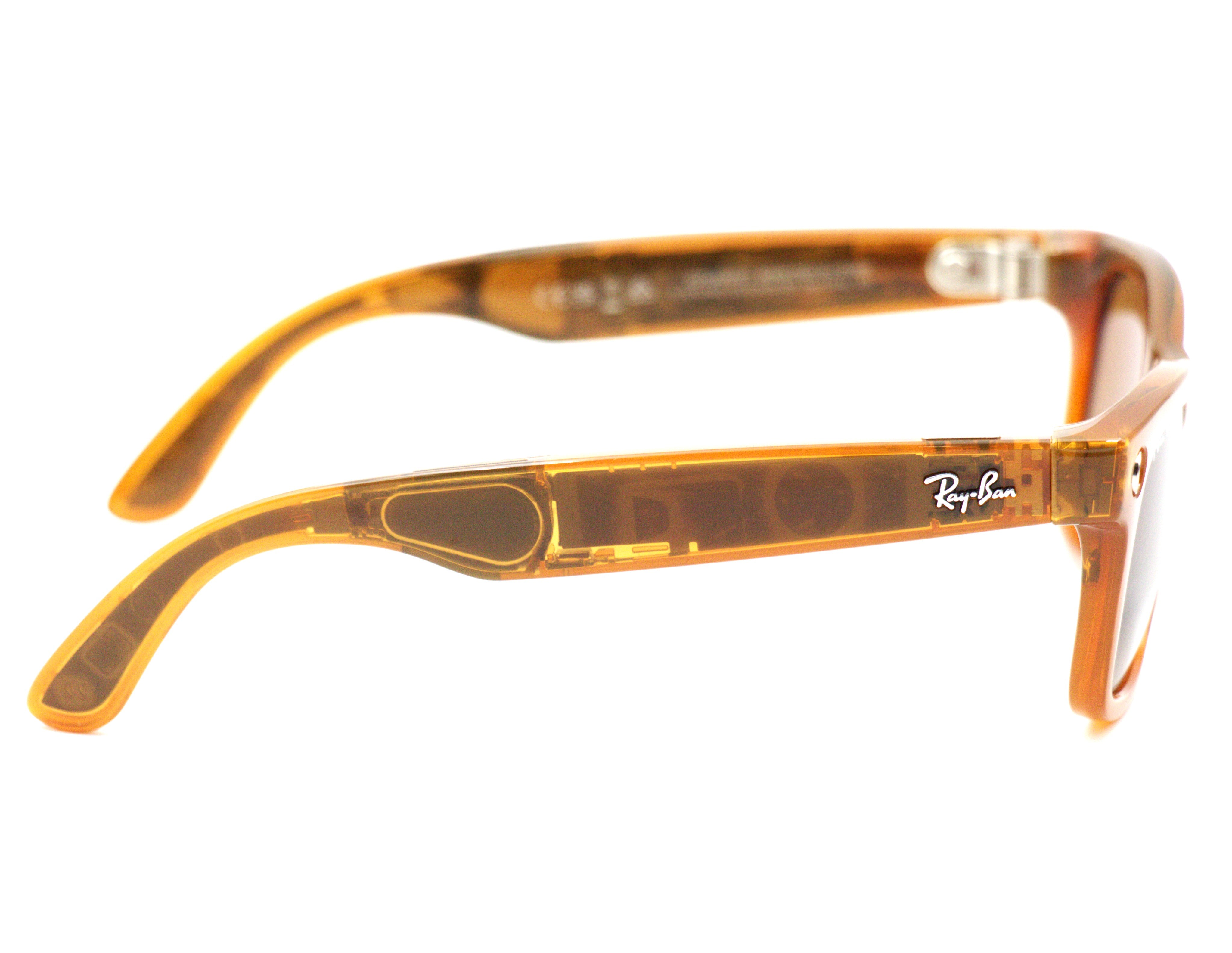Ray-Ban Meta Wayfarer Smart Glasses: Polarized Brown - Standard Fit (Regular Size)