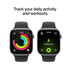 Apple Watch Series 11 (GPS+Cell) 46mm Space Gray Aluminum Case w/ Black Sport Band - M/L