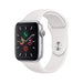 Apple Watch Series 5 (GPS,40MM) Silver Aluminum Case with White Band - MWV62LL/A