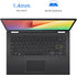 Asus VivoBook Flip 14 2-in-1 - FHD Touch - i3-1115G4 - 4GB RAM - 128GB SSD - Indie Black