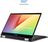 Asus VivoBook Flip 14 2-in-1 - FHD Touch - i3-1115G4 - 4GB RAM - 128GB SSD - Indie Black
