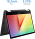 Asus VivoBook Flip 14 2-in-1 - FHD Touch - i3-1115G4 - 4GB RAM - 128GB SSD - Indie Black