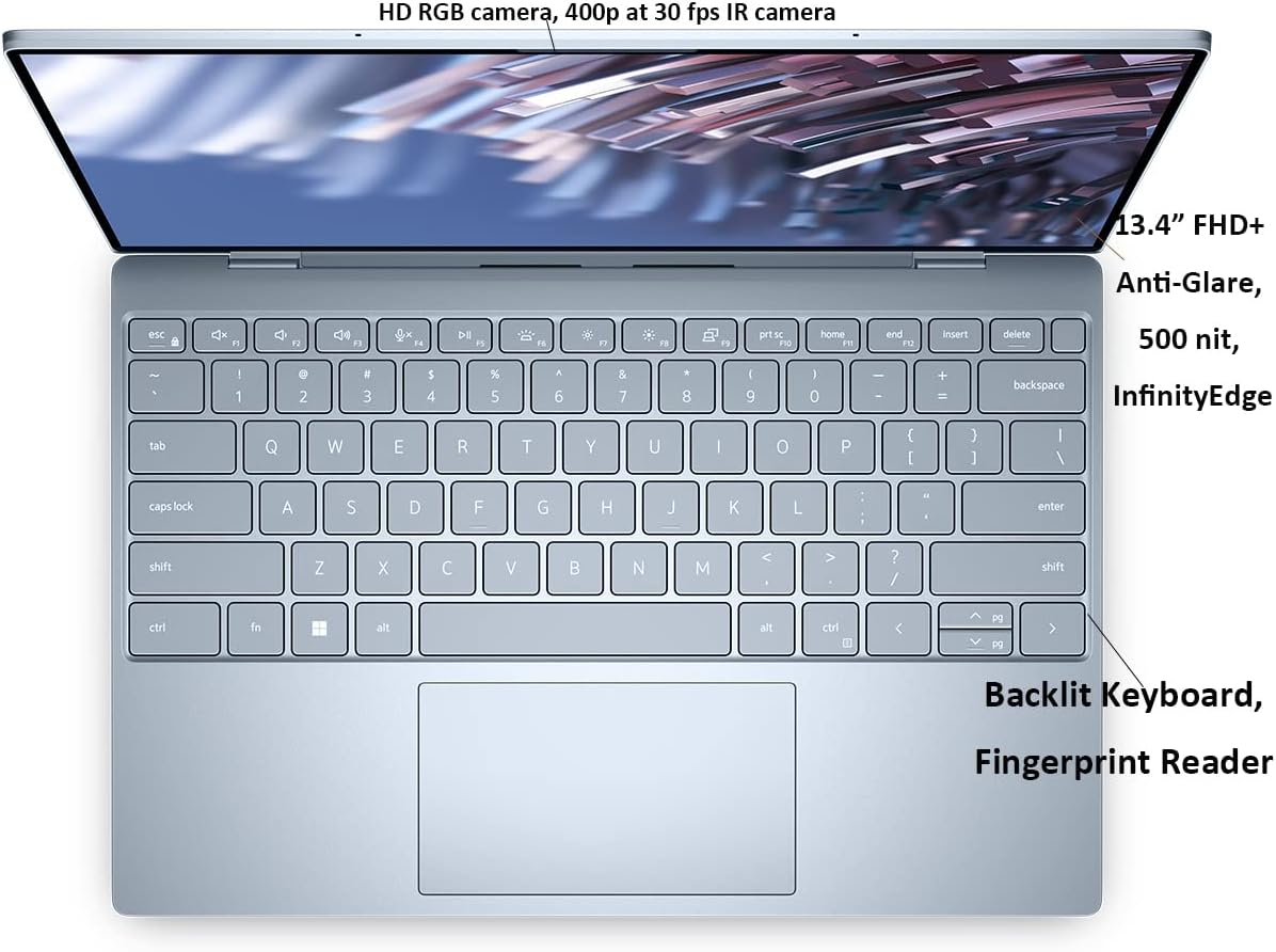 Dell XPS 13 9315 - FHD+ - i7-1250U - 16GB RAM - 512GB SSD - Sky Blue