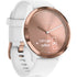 vivomove HR RoseGold Stainless Steel Bezel WhiteCase & SiliconeBand 010-01850-12