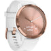 vivomove HR RoseGold Stainless Steel Bezel WhiteCase & SiliconeBand 010-01850-12