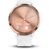vivomove HR RoseGold Stainless Steel Bezel WhiteCase & SiliconeBand 010-01850-12