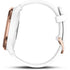 vivomove HR RoseGold Stainless Steel Bezel WhiteCase & SiliconeBand 010-01850-12