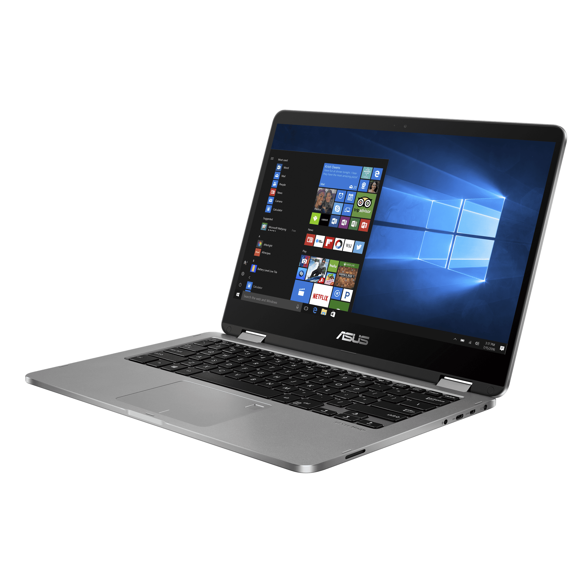 ASUS VivoBook Flip 14 2-in-1 Laptop 14" FHD Touch i3 4GB RAM 128GB SSD Win 10 S
