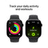 Apple Watch Series 11 (GPS+Cel) 46mm Alum Case w/ Black Band - M/L - Jet Black
