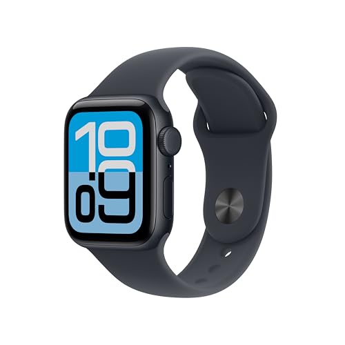 Apple Watch SE 3 (GPS+Cellular) 40mm Aluminum Case with Midnight Sport Band - S/M - Midnight - (2025)