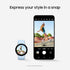 Samsung Galaxy Watch FE Aluminum Smartwatch 40mm LTE with Blue Band - Silver - (2024)