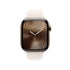 Apple Watch Series 10 (GPS+Cell) 42mm Gold Titanium Case with Starlight Sport Band - M/L