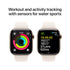 Apple Watch Series 10 (GPS+Cell) 42mm Gold Titanium Case with Starlight Sport Band - M/L