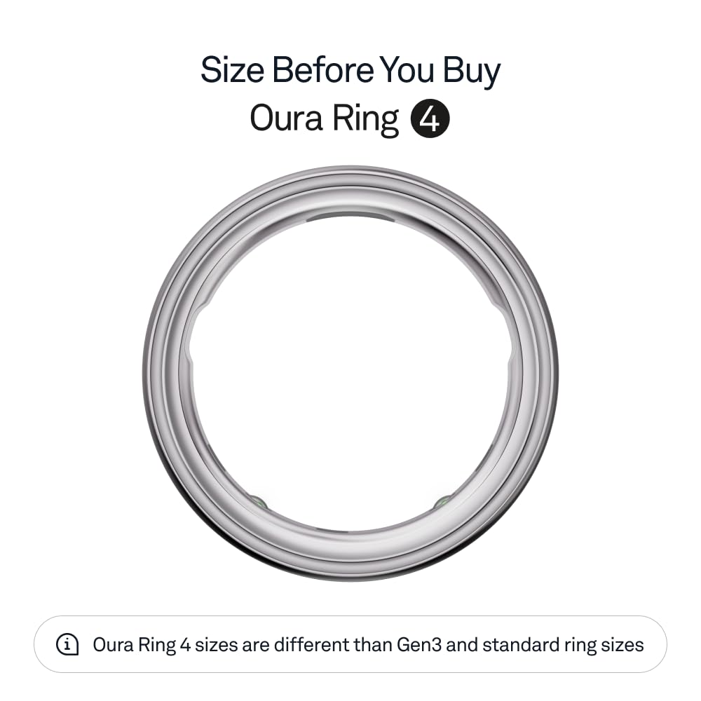 Oura Ring4 - Smart Ring - Size 5 - Silver  JZ90-54217-05