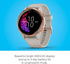 Garmin Venu 43mm Rose Gold Stainless Bezel w/ Sand Case and Band -010-02173-21