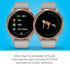 Garmin Venu 43mm Rose Gold Stainless Bezel w/ Sand Case and Band -010-02173-21