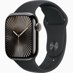 Apple Watch Series10  - GPS+Cell - 46mm Titanium Case - Black Band - S/M - Slate