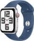 Apple Watch SE 2nd Gen (GPS+Cell) 44mm Silver Aluminum Case with M/L Denim Band