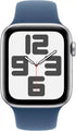 Apple Watch SE 2nd Gen (GPS+Cell) 44mm Silver Aluminum Case with M/L Denim Band