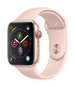 Apple Watch Series 4 GPS+Celluar 44mm Gold Al Case Pink Sport Band - MTV02LL/A