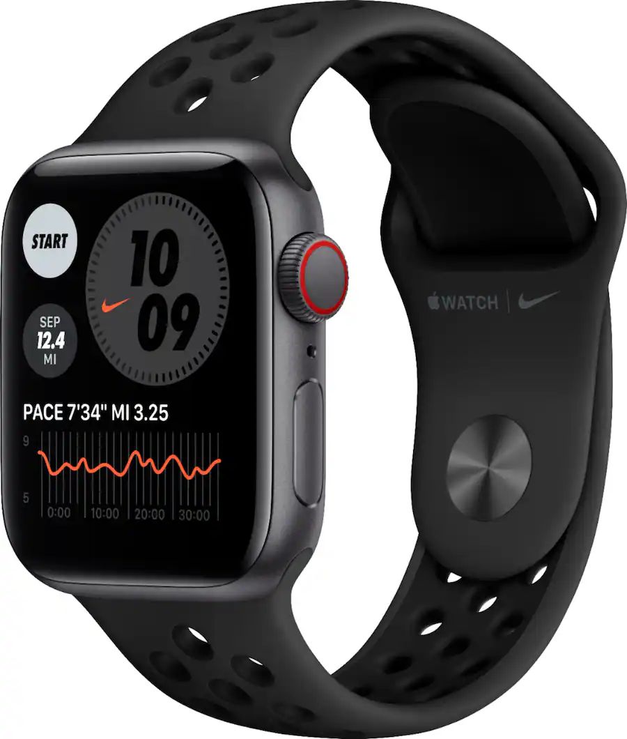 Apple Watch Nike SE GPS Cellular 40mm Space Gray Aluminum Case with Anthracite Black Nike Sport