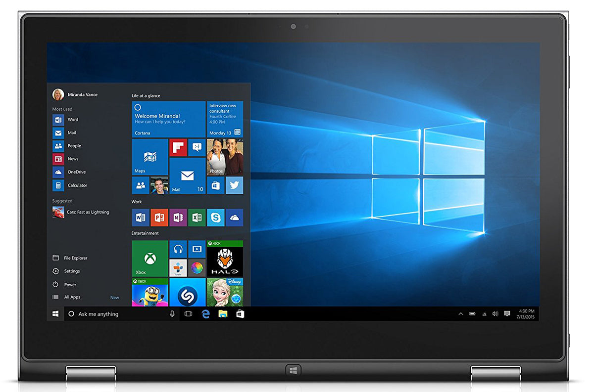 Dell Inspiron 13 7348 2-in-1 - WXGA Touch - Pentium 3825U - 4GB RAM - 500GB HDD - Silver