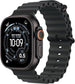 Apple Watch Ultra 3 (GPS+Cellular) 49mm Titanium Case with Black Ocean Band - Black