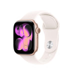 Apple Watch Series 11 (GPS+Cel) 42mm Alum Case w/ Blush Band - S/M - Rose Gold
