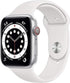 Apple Watch Series4 (GPS) 40mm Silver Alum Case & White Band - Silver -MU642LL/A