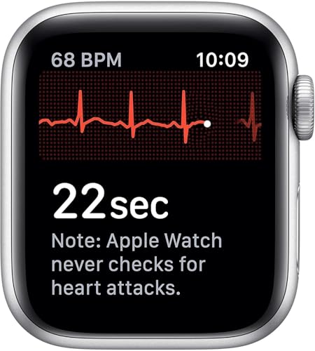 Apple Watch Series4 (GPS) 40mm Silver Alum Case & White Band - Silver -MU642LL/A