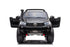 Hyper - Toyota Hilux 12V 2 Seat Off Road Ride-on, 4mph Max Speed - Front & Rear Lights - Front & Rear Trunk Space - Truck Sounds - Black/Grey