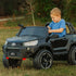 Hyper - Toyota Hilux 12V 2 Seat Off Road Ride-on, 4mph Max Speed - Front & Rear Lights - Front & Rear Trunk Space - Truck Sounds - Black/Grey