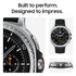Samsung Galaxy Watch8 Classic 46mm LTE - Stainless Steel w/ Black Hybrid Band