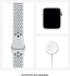 Apple - Watch Nike Series 6 (GPS + Cellular) 44mm Silver Aluminum Case with Pure Platinum/Black Nike