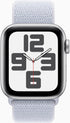Apple - Watch Series 10 (GPS+Cellular) 46mm Aluminum Case with Blue Cloud Sport Loop - Silver - (2024)