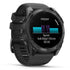 Garmin Fenix 8 51mm AMOLED Sapphire - Carbon Gray DLC Titanium w/ Black/Pebble Gray Silicone Band