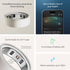Oura Ring 4 Ceramic Smart Ring - Size 7 - Cloud (2025)