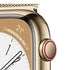 Apple Watch Series 8 (GPS + Cellular) 41mm Gold SS w/ Gold Milanese Loop - MNJE3LL/A