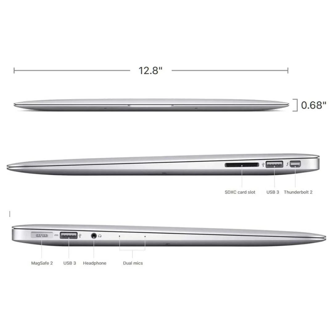 Apple MacBook Air 13" - Intel Core i5 - 8GB RAM - 256GB SSD (2017) - Silver - MQD42LL/A