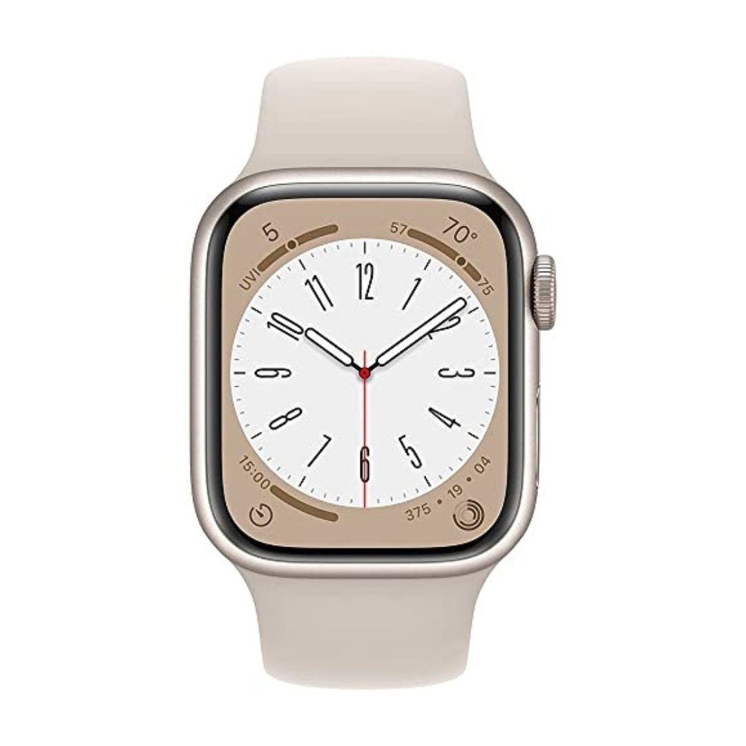 Apple Series 8 GPS+Cel 41mm Aluminum Case Starlig Sport Band - Starlight - MNV03LL/A