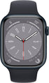 Apple Watch Series 8 (GPS) 45mm Aluminum Case - M/L Midnight Sport Band - MNUL3LL/A