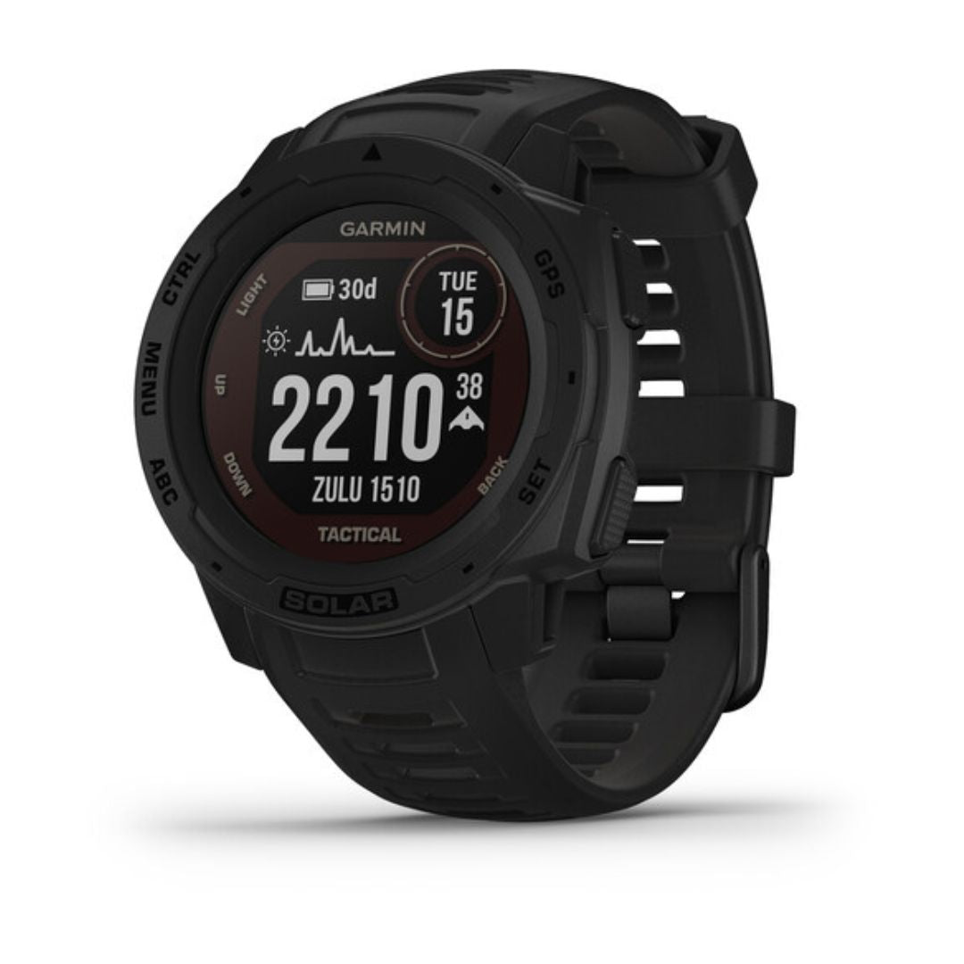 Garmin Instinct Solar Tactical GPS Smartwatch 45mm Black - 010-02293-13